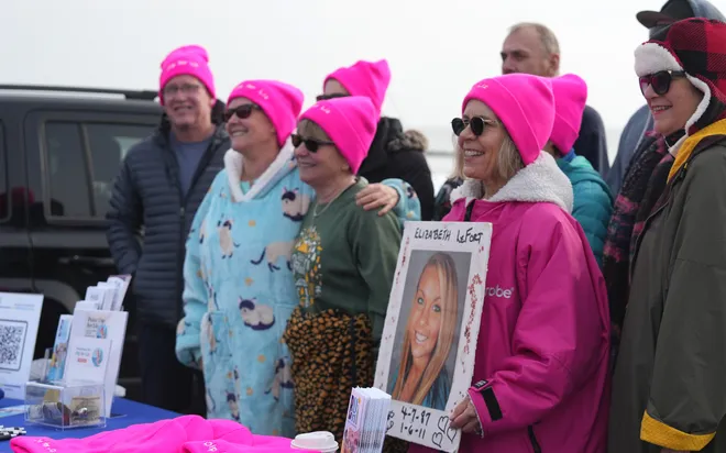 Dip for Liz in cold Harwich waters raises funds for local youth at risk for substance use
